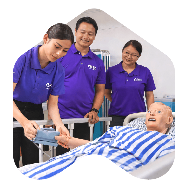 Caregiver and senior